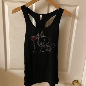Brand new “the bride” rhinestone top size small